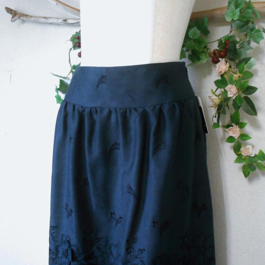 新品 タグ付き 27300円 ルーニィ LOUNIE 秋冬春 カットワーク 刺繍 の  