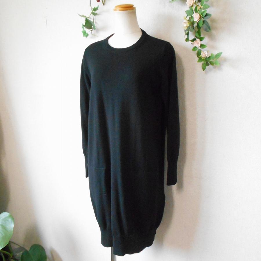 ２３区 ニジュウサンク オンワード 樫山 秋冬 向き ニット ワンピース 黒 38 1224 08 リサイクルマーケットママポケット 通販 Yahoo ショッピング