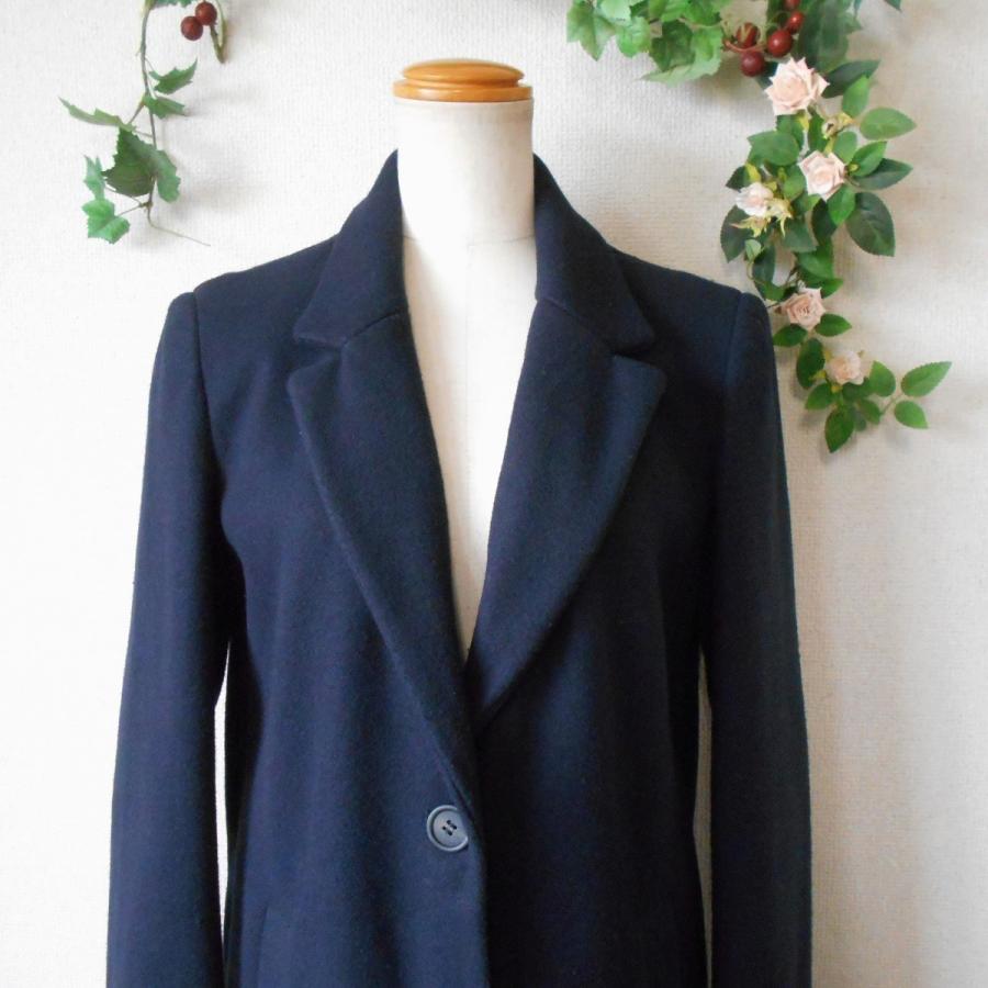 ZARA ネイビー チェスターコート M ZARA（ザラ） アウターウエア ZARA OUTERWEAR レディース 用