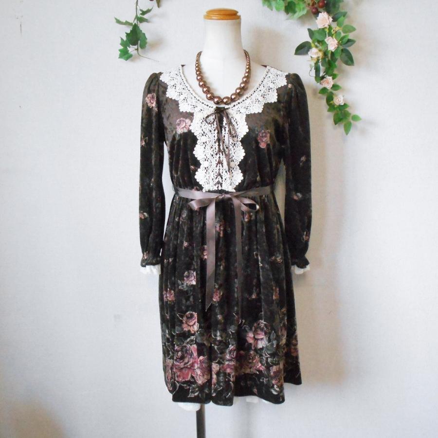 L'EST ROSE レストローズ LESTROSE 秋冬 向き 花柄 ベロア L'EST ROSE レストローズ LESTROSE 秋冬 向き 花柄 ベロア