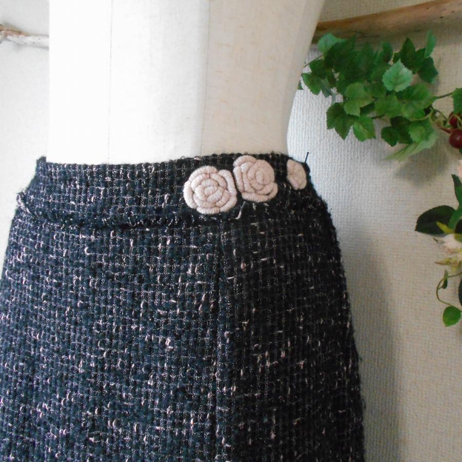 INGEBORG（インゲボルグ） 秋冬 向き お花 モチーフ 付き ツーピース