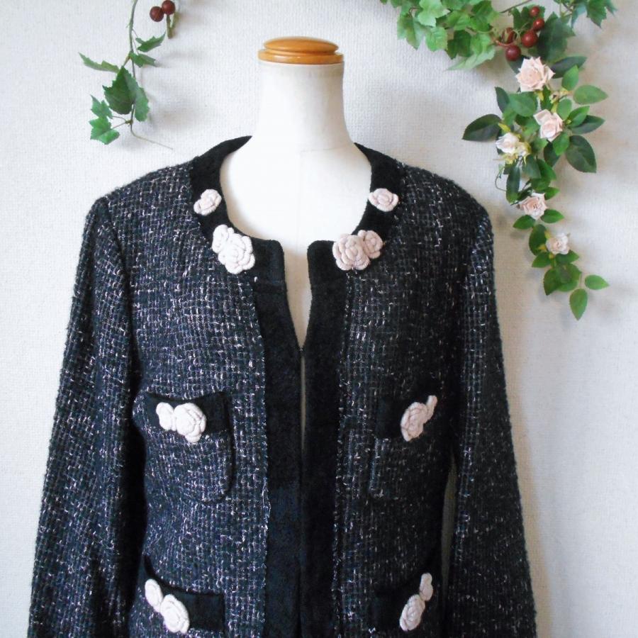 INGEBORG（インゲボルグ） 秋冬 向き お花 モチーフ 付き ツーピース