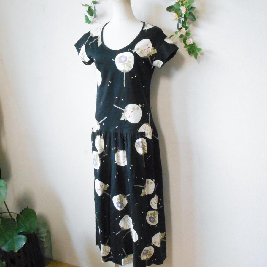 カネコイサオ Kaneko Isao うちわ アサガオ プリント ワンピース 08 リサイクルマーケットママポケット 通販 Yahoo ショッピング