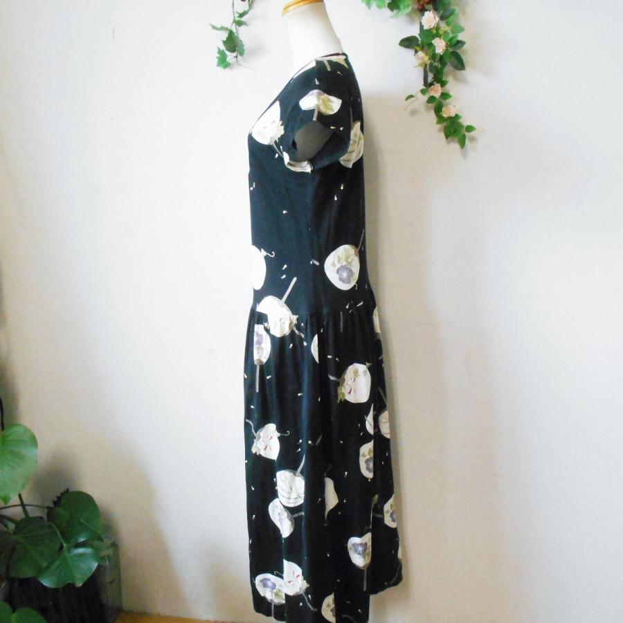カネコイサオ Kaneko Isao うちわ アサガオ プリント ワンピース 08 リサイクルマーケットママポケット 通販 Yahoo ショッピング