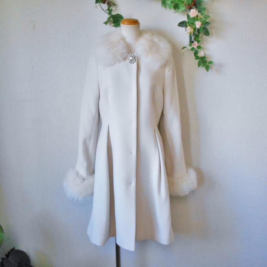 アプワイザー リッシェ Apuweiser Riche フォックス ファー 使用 ビジュー 付き コート 1 13 リサイクルマーケットママポケット 通販 Yahoo ショッピング