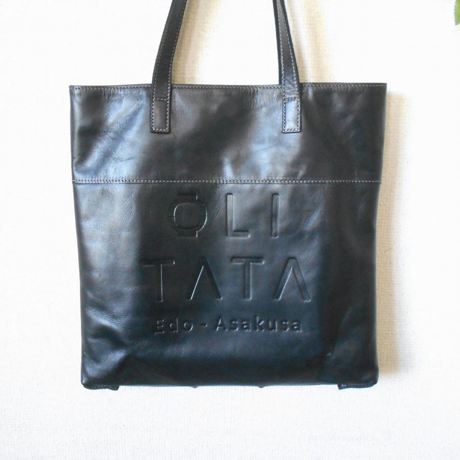オリタタ OLITATA 2way 牛革 ロゴ デザイン レザー トート