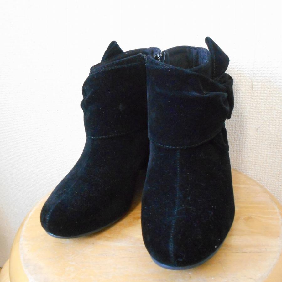 ヴィヴィアン Vivian リボン の 可愛い ショート ブーツ ブーティ 黒 M 05 リサイクルマーケットママポケット 通販 Yahoo ショッピング