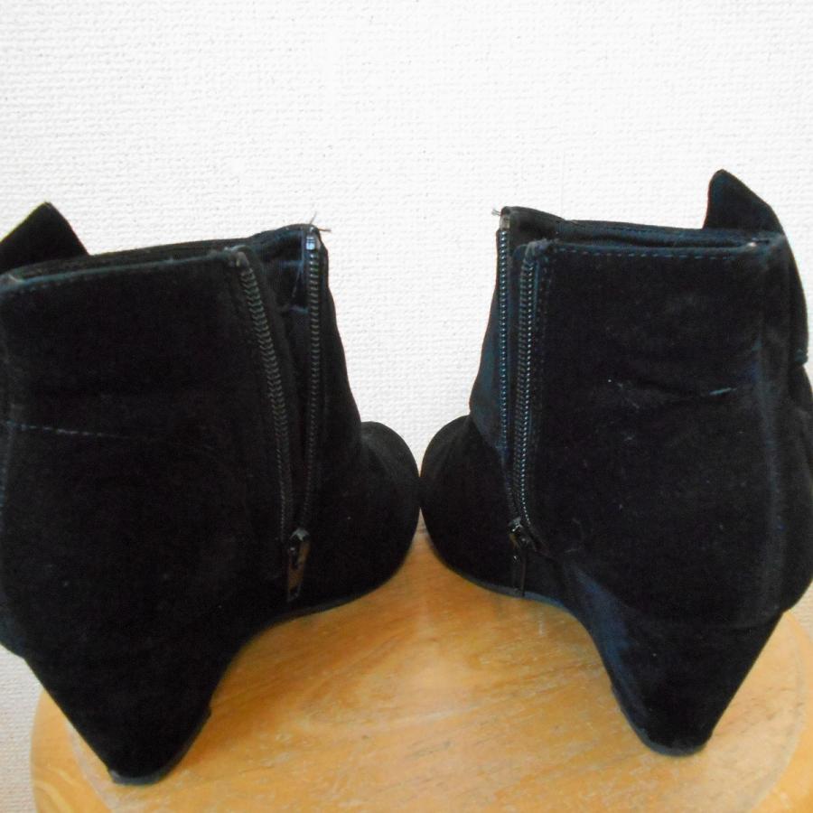 ヴィヴィアン Vivian リボン の 可愛い ショート ブーツ ブーティ 黒 M 05 リサイクルマーケットママポケット 通販 Yahoo ショッピング