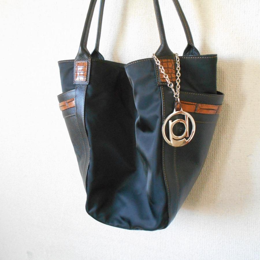 BEAUGRAND JRA ナイロン×レザー セミショルダー ハンドバッグ