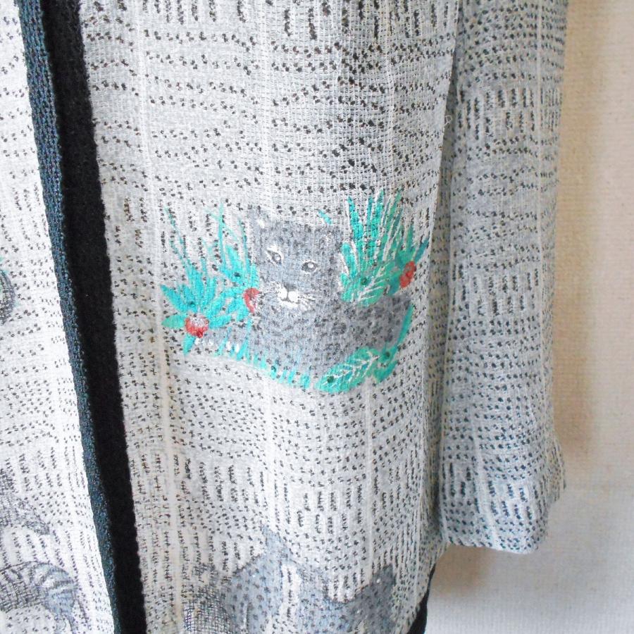 伊太利屋 グリーン ノーカラージャケット(未使用品) はる様、ご予約品です。 伊太利屋 イタリヤ GK 春夏 向き ラインストーン 付 ノーカラー