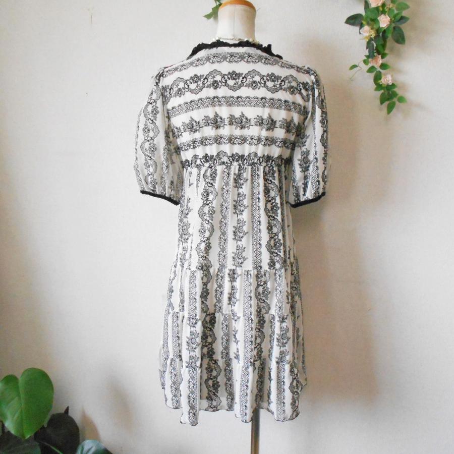 レストローズ LEST ROSE 花柄 フロッキー の 素敵 な ワンピース 日本  