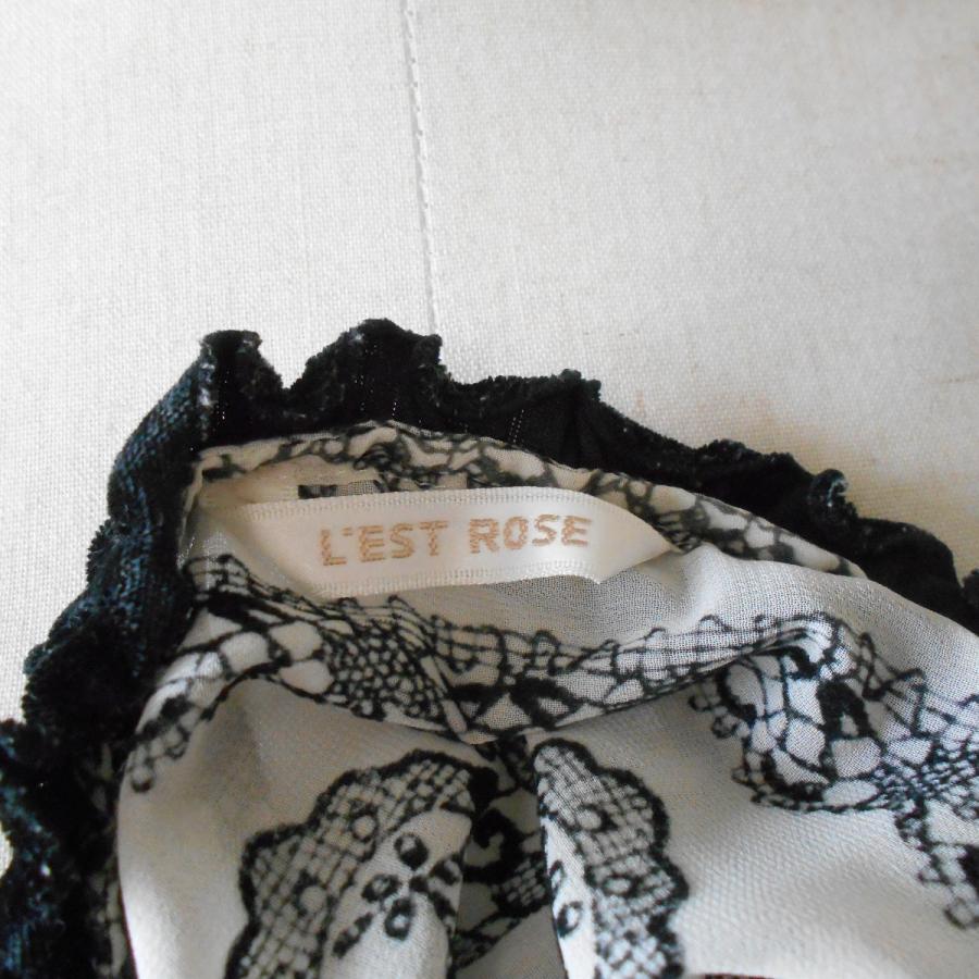 レストローズ LEST ROSE 花柄 フロッキー の 素敵 な ワンピース 日本  