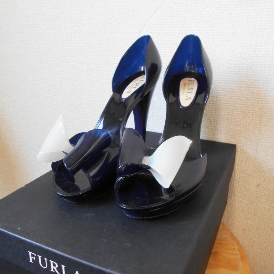 箱あり フルラ FURULA イタリー 製 リボン の 可愛い ハイヒール 