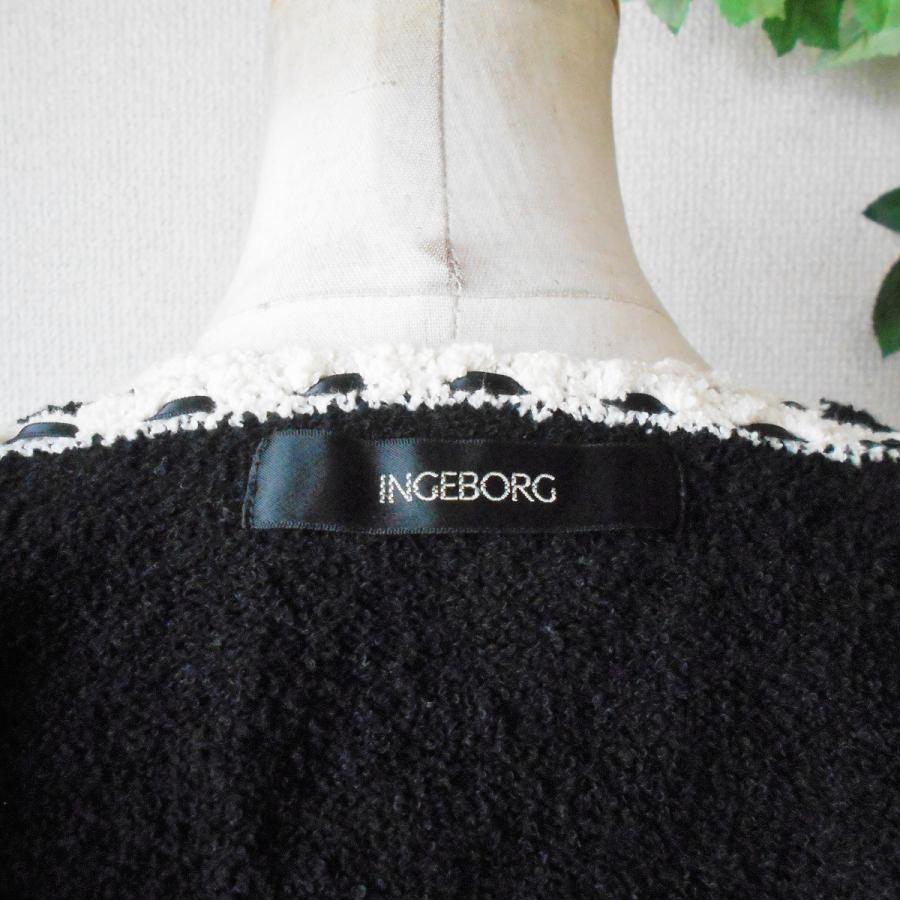 INGEBORG インゲボルグ はしご リボン 使用 半袖 セーター & ニット  