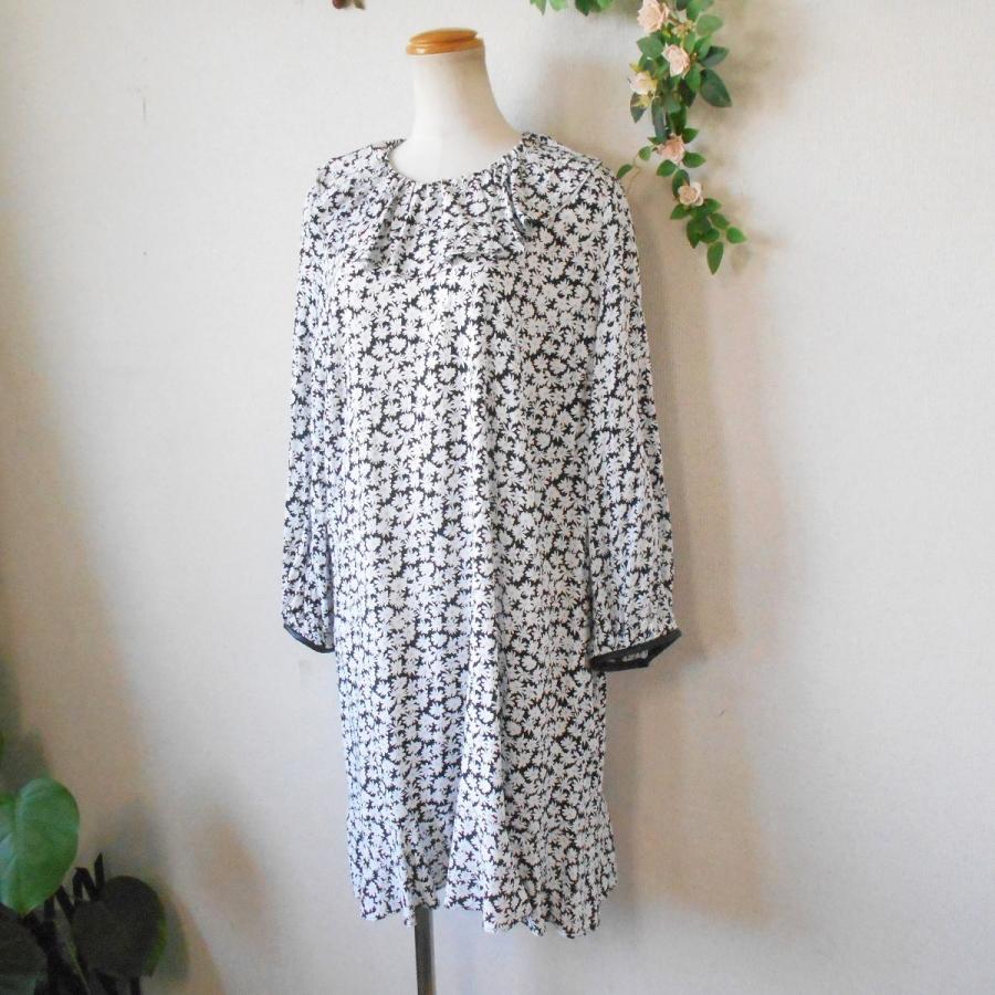 ザラ Zara 春夏 向き 衿の 可愛い 小花 プリント チュニック ワンピース L 07 リサイクルマーケットママポケット 通販 Yahoo ショッピング