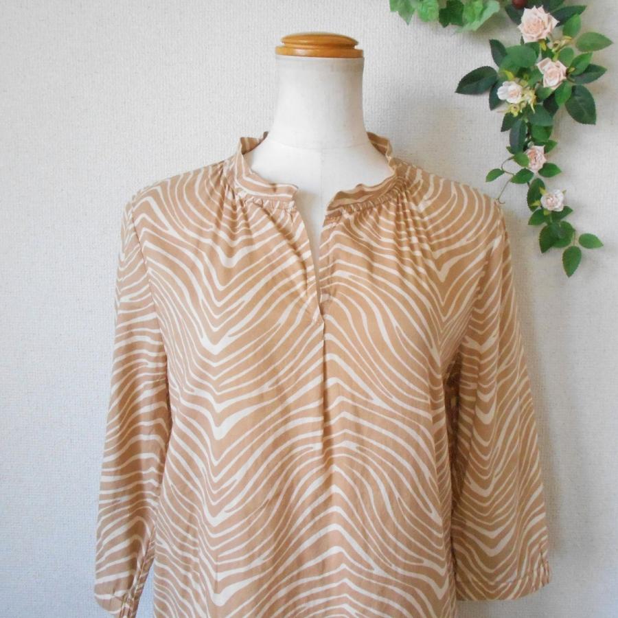 アーペーセー A.P.C. 春夏 向き スタンドカラー 7分袖 ワンピース S  