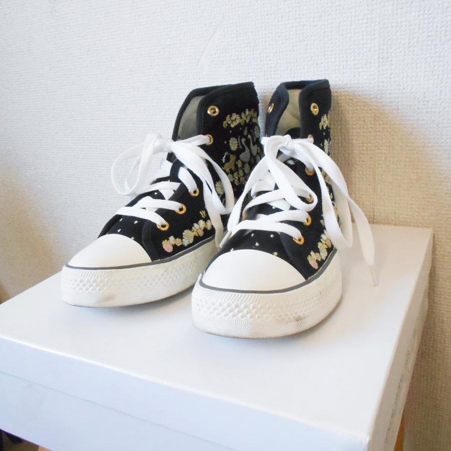フランシュリッペ Franche Lippee キラキラ 刺繍 入り レディース 用 ハイカット スニーカー 11 リサイクルマーケットママポケット 通販 Yahoo ショッピング