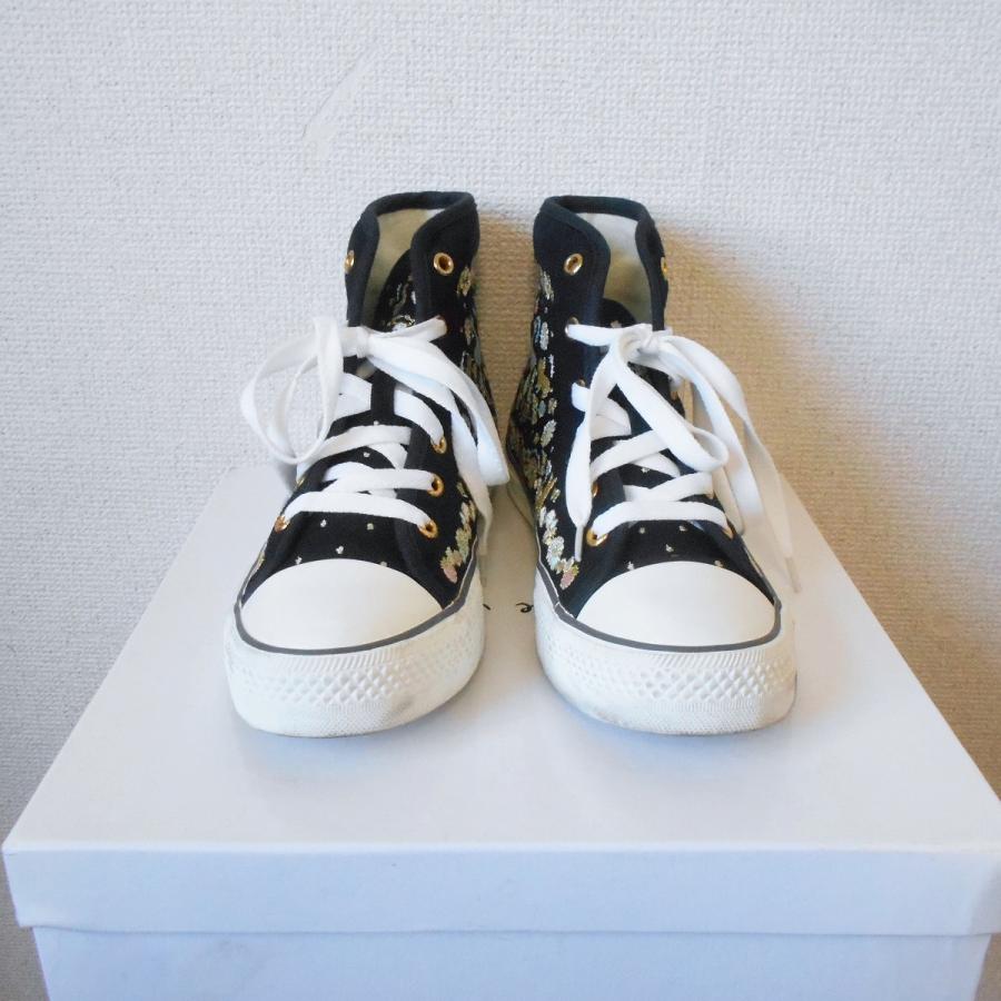フランシュリッペ Franche Lippee キラキラ 刺繍 入り レディース 用 ハイカット スニーカー 11 リサイクルマーケットママポケット 通販 Yahoo ショッピング