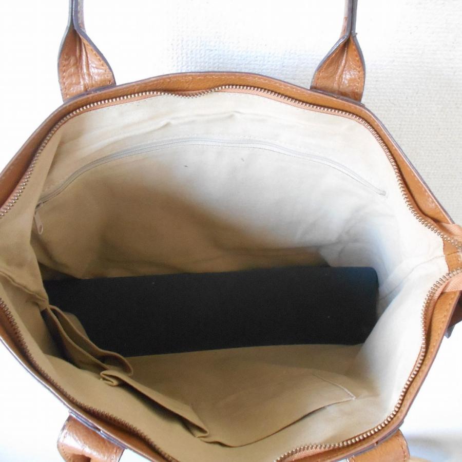 ヤヒロ YAHIRO 本革 レザー ファスナー 付き レディース 用 トート