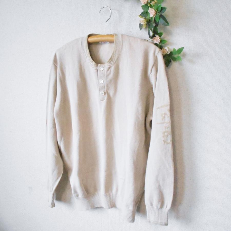 PAPAS（パパス） 男女兼用 秋冬春 コットン 100% ロゴ 入り ニット