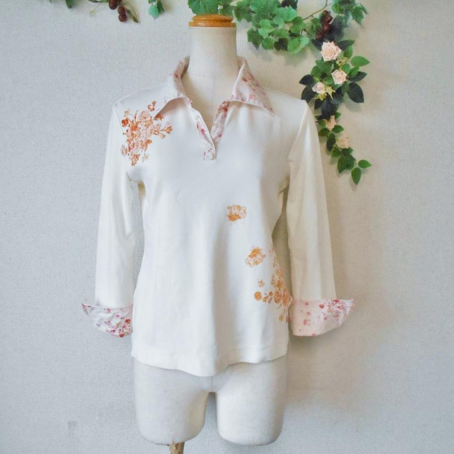 ピンクハウス PINK HOUSE 花柄 襟付き レディース 用 カットソー 日本 