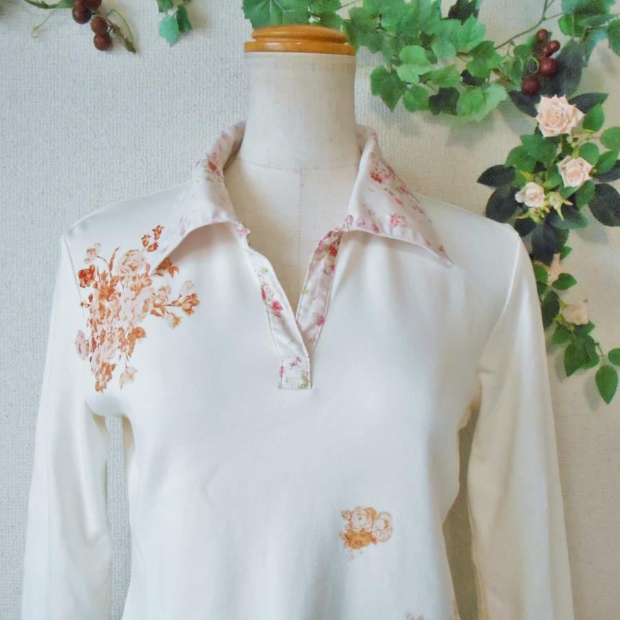 ピンクハウス PINK HOUSE 花柄 襟付き レディース 用 カットソー 日本 