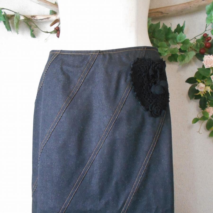 ピンクハウス PINK HOUSE お花 モチーフ 付き ハート 型 ポケット の  