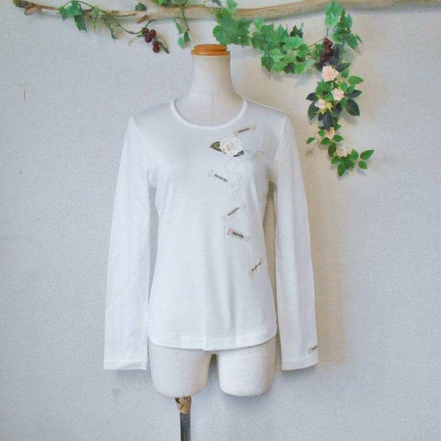 インゲボルグ INGEBORG ロゴ ワッペン 付き カメリア プリント 長袖 