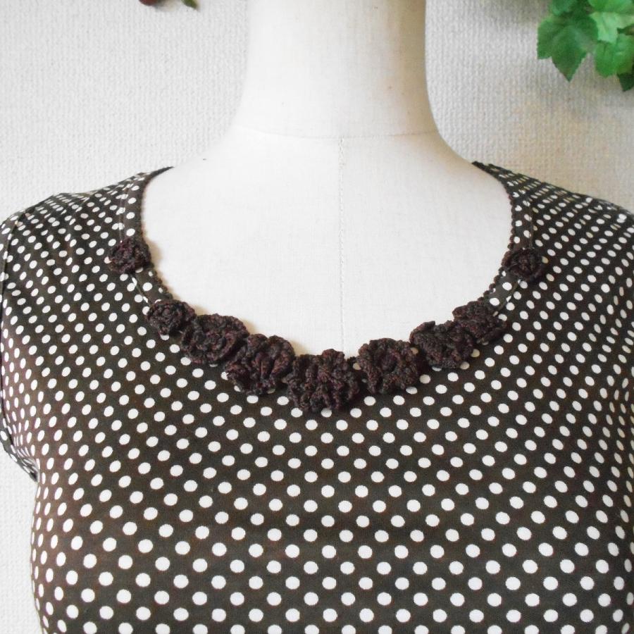 INGEBORG 美品 インゲボルグ お花 モチーフ の 可愛い 水玉 柄