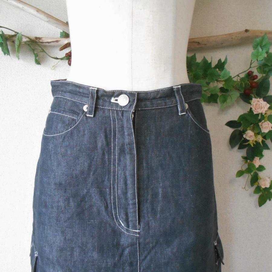 PINK HOUSE（ピンクハウス） 麻 混 春夏 向き ロゴ 刺繍 & ワッペン