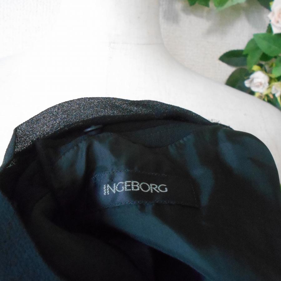 INGEBORG インゲボルグ 絹 シルク 100% フリル & ピンタック の 素敵  