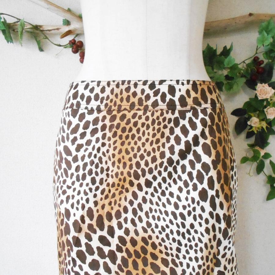 ピンキー&ダイアン Pinky&Dianne 春夏秋 アニマル 柄 膝丈 スカート 38  