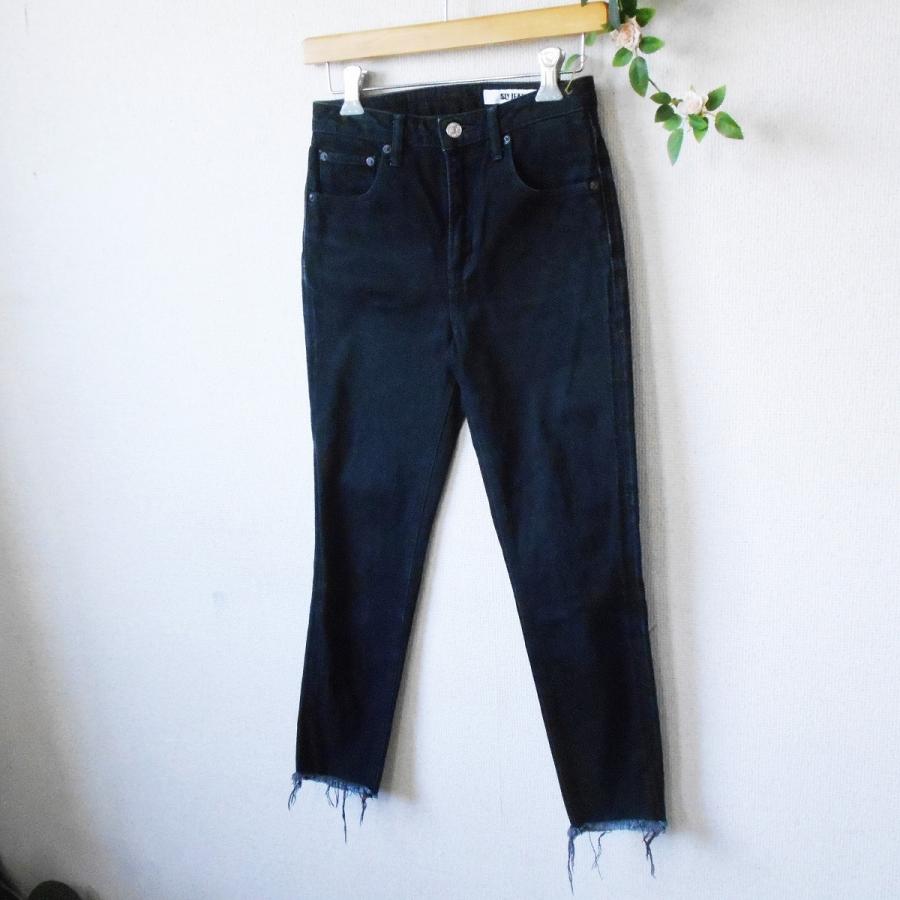 スライ SLY JEANS レディース 用 裾 フリンジ の お洒落 な ジーンズ 