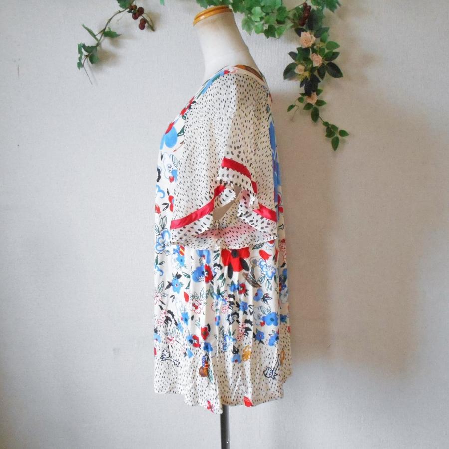 TSUMORI CHISATO ツモリチサト シルク袖 プリント 可愛い