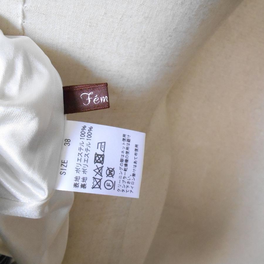 フェミシテ femicite 春夏 向き ノースリーブ ワンピース 38 