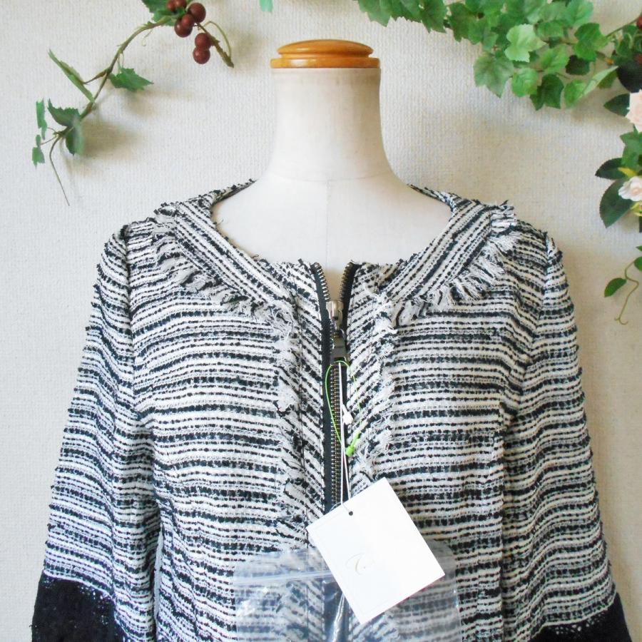 新品 タグ付き カーラ CARA コサージュ 付き レディース 用 ノーカラー  