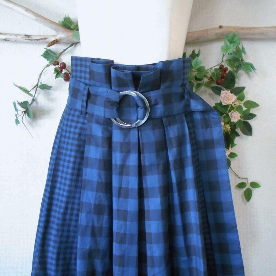 ZARA ザラ ウーマン WOMAN ベルト 付き チェック 切替 プリーツ ZARA ザラ ウーマン WOMAN ベルト 付き チェック 切替 プリーツ