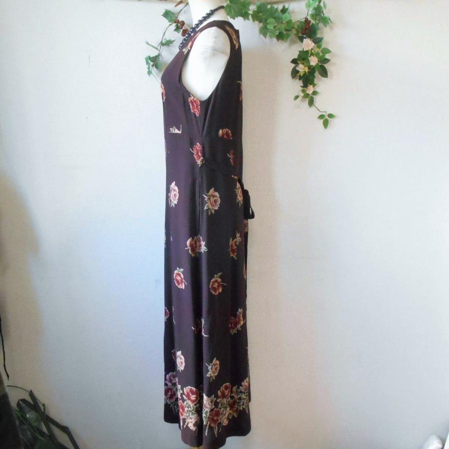 L'EST ROSE レストローズ LEST 秋冬 向き 薔薇 柄 ノースリーブ