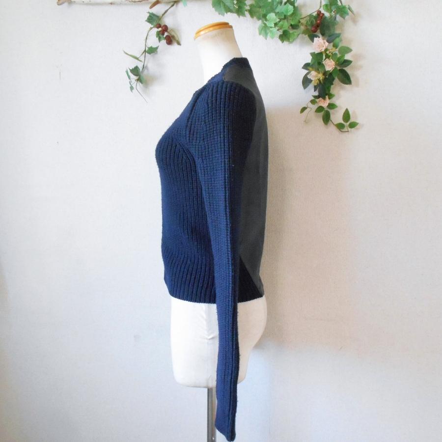 theory（セオリー） 秋冬 向き フェイク レザー 切替 の お洒落 な