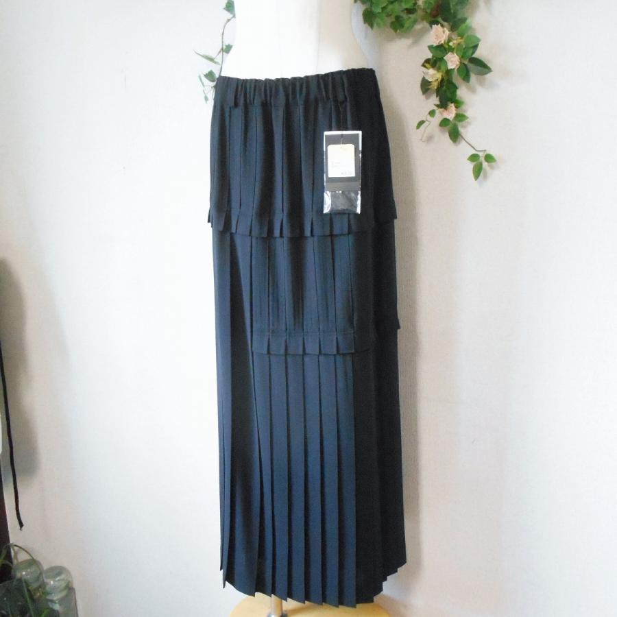 新品 タグ付き 24000円 イフ クラージュ if Coulage 変則 プリーツ 