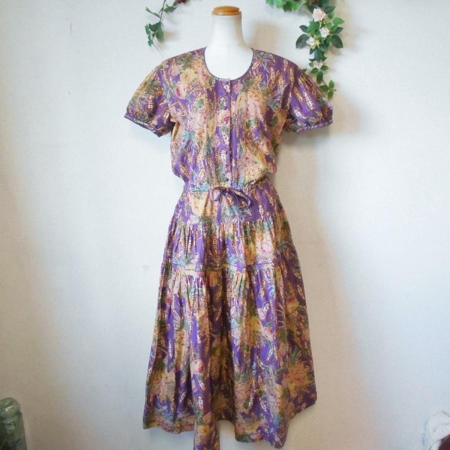 カネコイサオ KANEKO ISAO ピンタック あり ペイズリー & 花束 ロング  