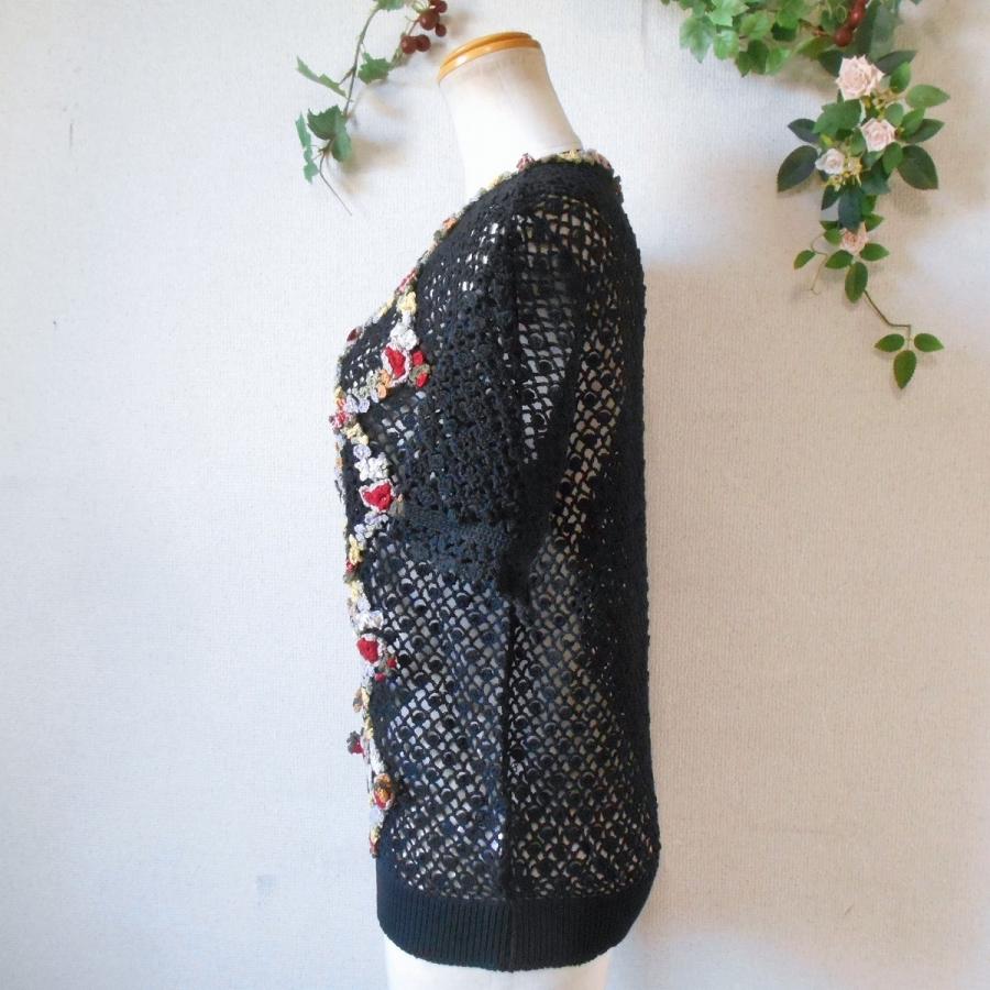 KANEKO ISAO - ワンダフルワールド花モチーフいっぱい＆フード付半袖カーディガン❣️ KANEKO ISAO 未使用 ワンダフルワールド WONDERFUL WORLD