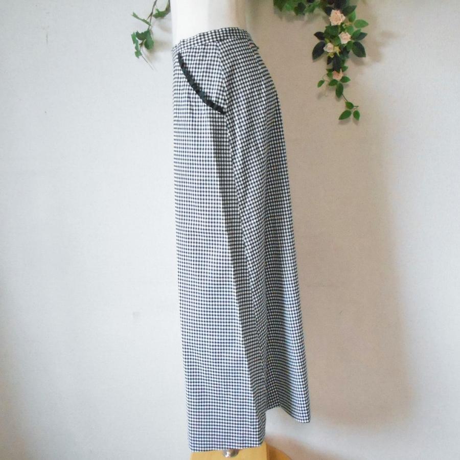 INGEBORG 美品 インゲボルグ 春夏 フリル あり チェック 柄 ロング  