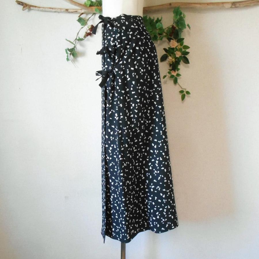 未使用 インゲボルグ INGEBORG ウサギ プリント 巻きスカート ラップ  