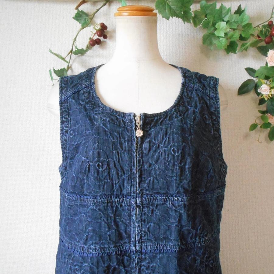 インゲボルグ INGEBORG 花柄 刺繍 の 素敵 な ジップアップ