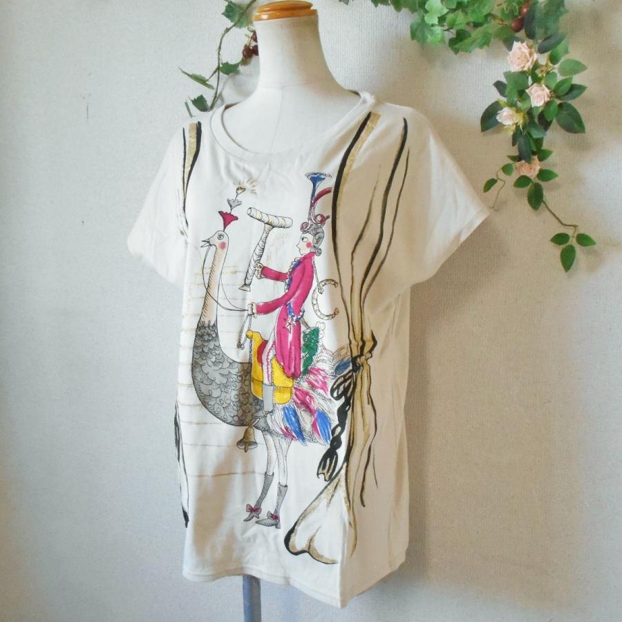 【美品】TSUMORI CHISATO アートプリント 半袖チュニック シルク 新品未使用 TSUMORI CHISATO ツモリチサト シルク ワンピース
