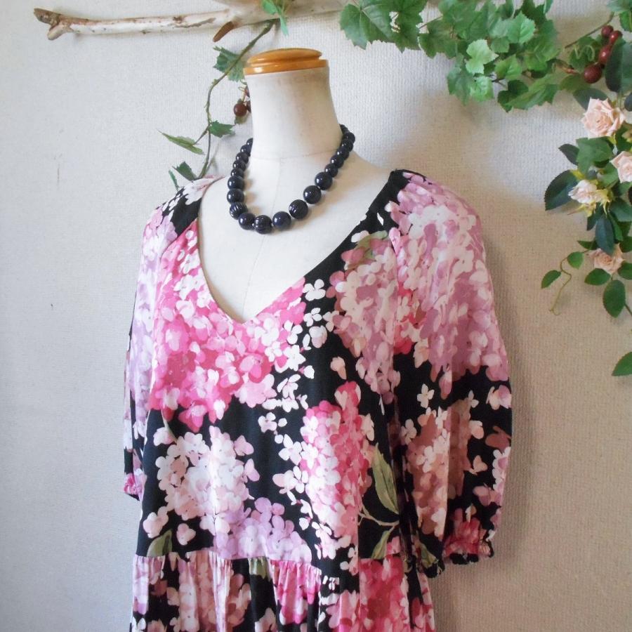 H&M エイチ&エム 華やかな フラワー プリント ワンピース S