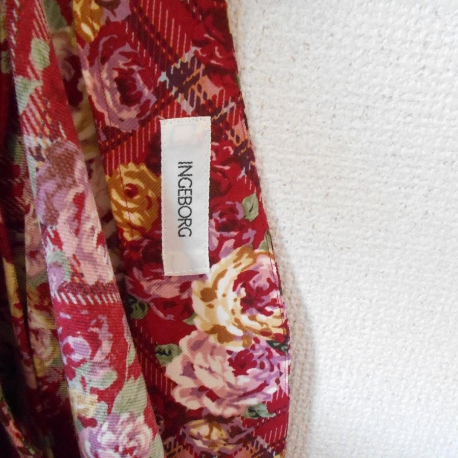INGEBORG インゲボルグ バック プリーツ 花柄 の 素敵 な 秋冬 INGEBORG インゲボルグ バック プリーツ 花柄 の 素敵 な 秋冬