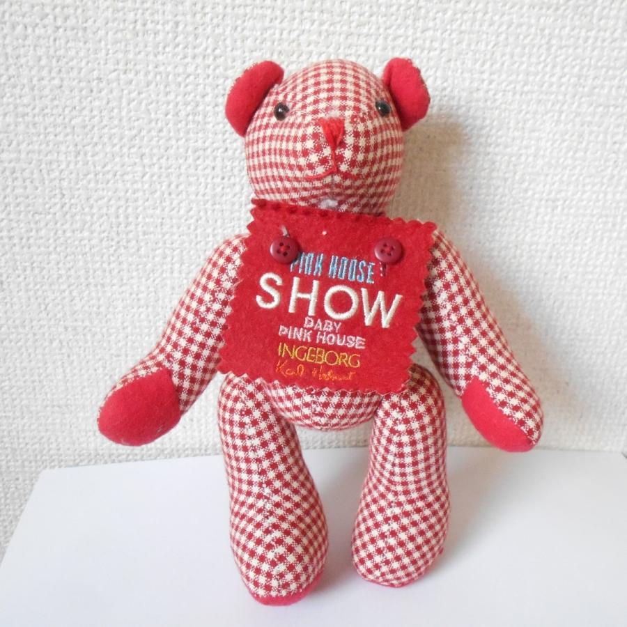 PINK HOUSE ピンクハウス ギンガムチェック テディベア クマさん PINK HOUSE ピンクハウス ギンガムチェック テディベア クマさん