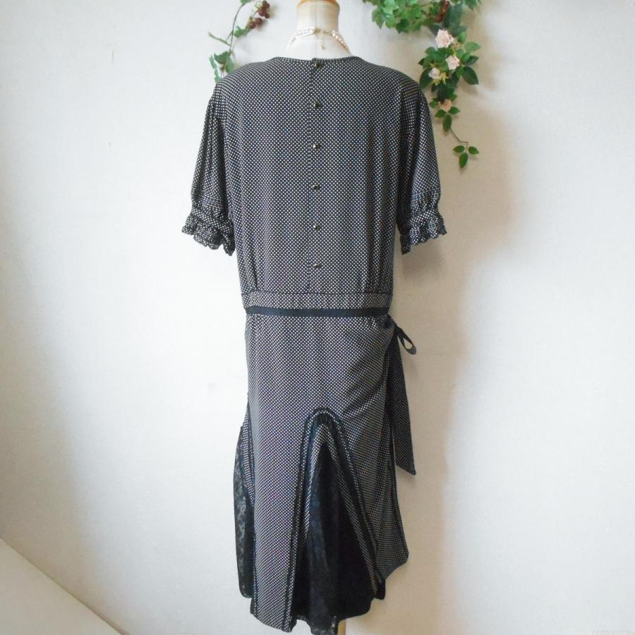 KANEKO ISAO 美品 カネコイサオ たくし上げ 付き 水玉 柄